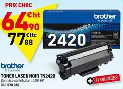 Hyperburo BROTHER Toner laser noir tn2420 offre