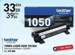 Hyperburo BROTHER Toner laser noir tn1050 offre