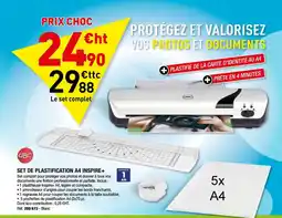 Hyperburo Set de plastification a4 inspire+ offre