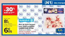 Carrefour Market Noix de Saint-Jacques avec corail surgelées CARREFOUR EXTRA offre
