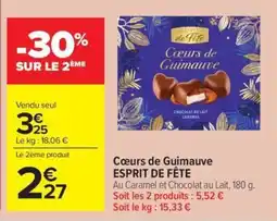 Carrefour Market Cœurs de guimauve esprit de fête offre