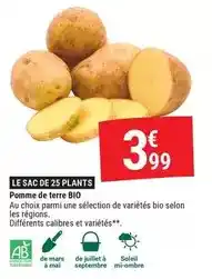 Gamm vert Mars - pommes de terre bio offre
