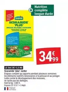 Gamm vert Complet - le sac de 12.5 kg offre