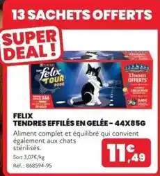 Animalis Purina - felix tendres effilés en gelée offre