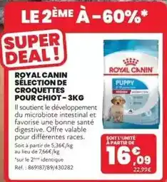 Animalis Royal canin - selection de croquettes pour chiot offre