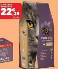 Animalis Croc pro - adultes stérilisé offre