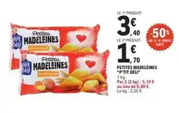 E.Leclerc Petites madeleines offre