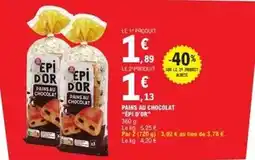 E.Leclerc Epi d'or - pans au chocolat offre