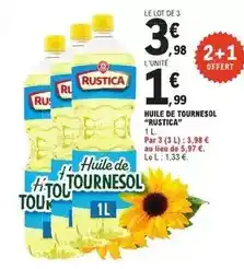 E.Leclerc Le rustique - huile de tournesol offre
