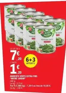 E.Leclerc Haricots verts extra fins offre
