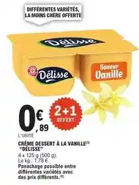 E.Leclerc Crème dessert à la vanille offre