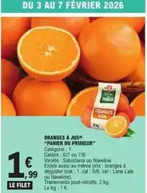 E.Leclerc Cat - oranges à jus offre