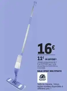 E.Leclerc Elephant - balai spray multipratic offre