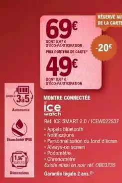 E.Leclerc Always - montre connectée prix rotir de carte offre