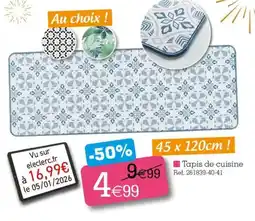 Kandy Tapis de cuisine offre