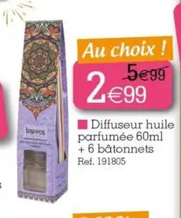 Kandy Diffuseur huile parfumée +6 bâtonnets offre