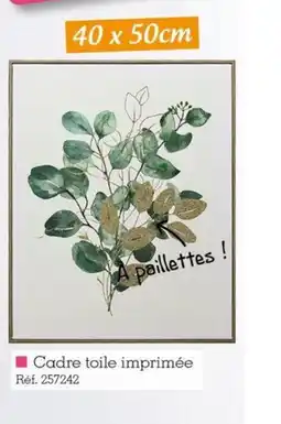 Kandy Cadre toile imprimée offre