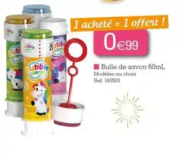 Kandy Bulle de savon offre