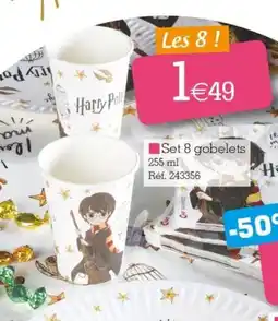 Kandy Set 8 gobelets offre