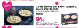 Picard 2 cassolettes aux Saint-Jacques, sauce Chardonnay offre