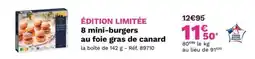 Picard 8 mini-burgers au foie gras de canard offre
