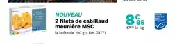 Picard 2 filets de cabillaud meunière MSC offre