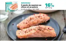 Picard 2 pavés de saumon citron et au poivre offre
