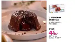 Picard 2 moelleux chocolat offre