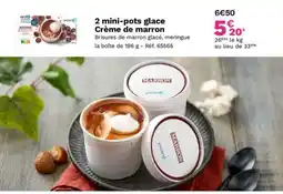 Picard 2 mini-pots glace Crème de marron offre