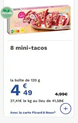 Picard 8 mini-tacos offre
