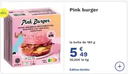 Picard Pink burger offre