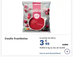 Picard Coulis framboise offre