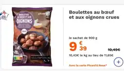 Picard Boulettes au bœuf et aux oignons crues offre