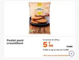 Picard Poulet pané croustillant offre