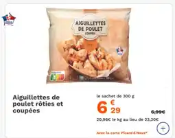 Picard Aiguillettes de poulet rôties et coupées offre