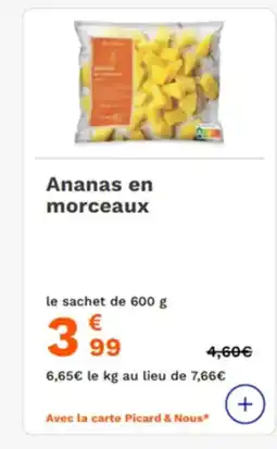 Picard Ananas en morceaux offre