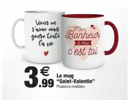 Bazarland Le mug Saint-Valentin offre
