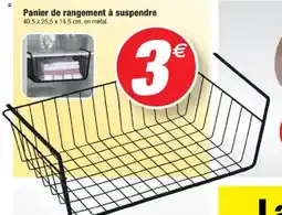 Bazarland Panier de rangement à suspendre offre