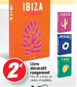 Bazarland Livre décoratif rangement offre