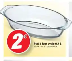 Bazarland Plat à four ovale offre