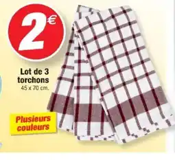 Bazarland Lot de 3 torchons offre