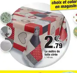 Bazarland Le mètre de toile cirée offre