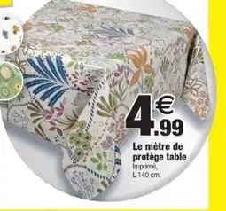 Bazarland Le mètre de protège table offre