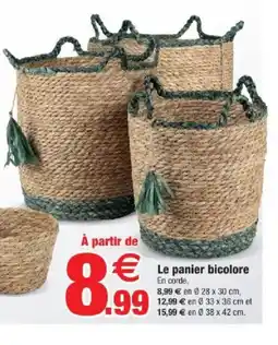 Bazarland Le panier bicolore offre