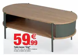 Bazarland Table basse Gigi offre