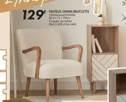 La Foir'Fouille Fauteuil chiara bouclette offre