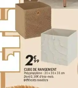 La Foir'Fouille Cube de rangement offre
