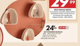 Set d'étagères murales