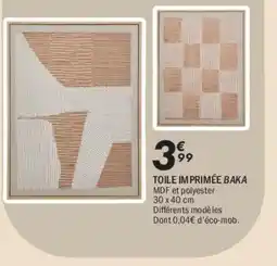 La Foir'Fouille Toile imprimée baka offre