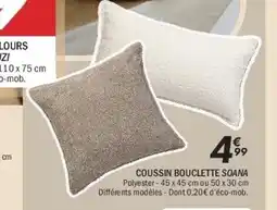 La Foir'Fouille Coussin bouclette soana offre